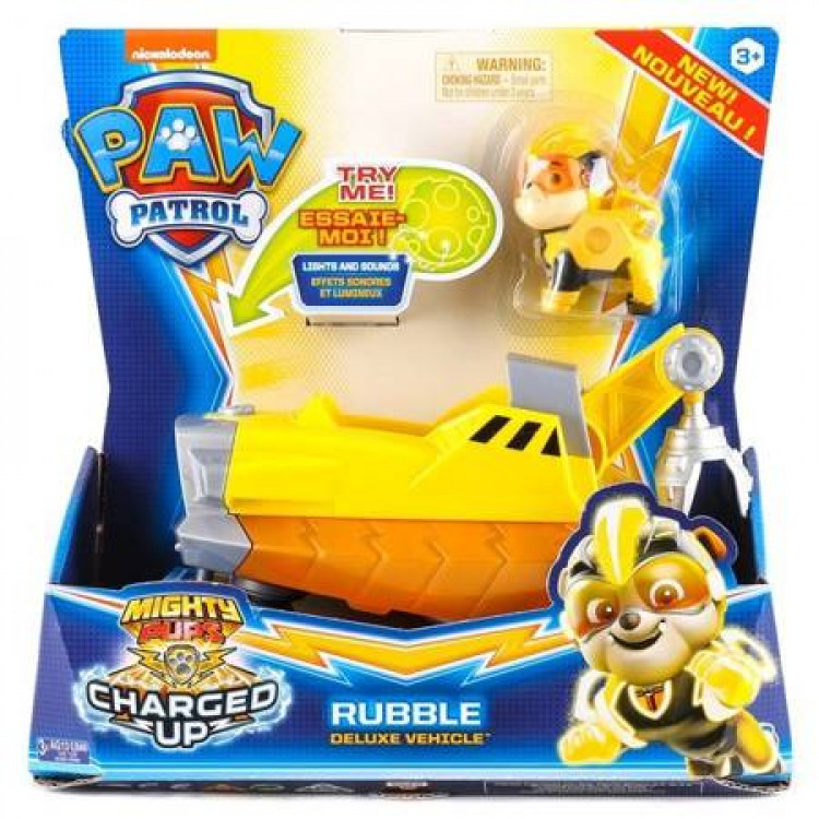 PAW PATROL Rubble s autíčkom so zvukmi 